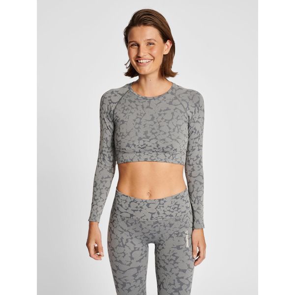 Damski bezszwowy crop top Hummel Mt Pi. Brązowe topy sportowe damskie HUMMEL, na zimę, xs, bez wzorów, z elastanu, bez ramiączek. Za 127.15 zł.