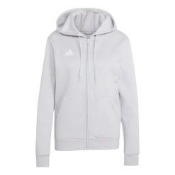 Bluza damska adidas Entrada 26 Full Zip Hoodie. Białe bluzy bez kaptura damskie Adidas, z bawełny. Za 146.99 zł.