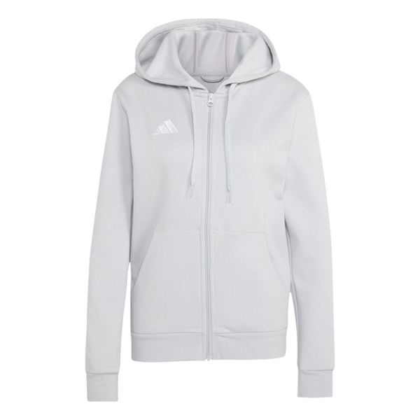 Bluza damska adidas Entrada 26 Full Zip Hoodie. Białe bluzy bez kaptura damskie Adidas, bez wzorów, bez ramiączek, z kapturem. Za 146.99 zł.