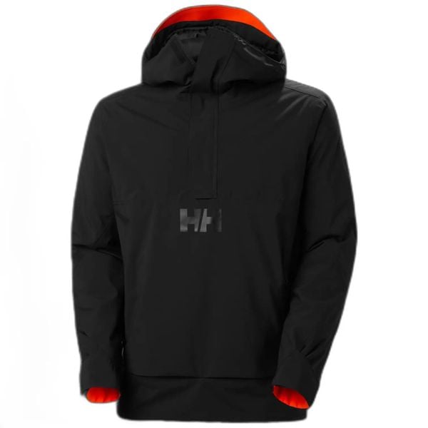 Kurtka narciarska Helly Hansen ULLR D Anorak. Czarne kurtki męskie Helly Hansen, m, bez wzorów, z dzianiny, bez kaptura, narciarskie, primaloft. Za 1,076.50 zł.