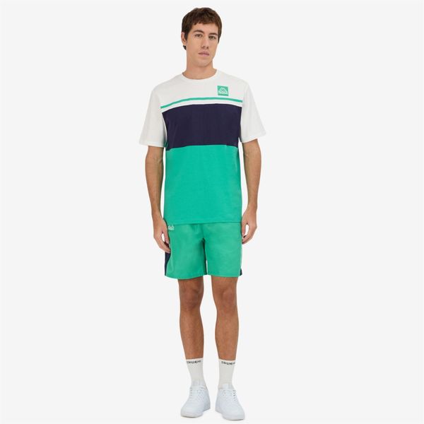 Szorty Kappa Gaggio. Białe szorty męskie Kappa, bez wzorów, z materiału, sportowe. Za 167.95 zł.