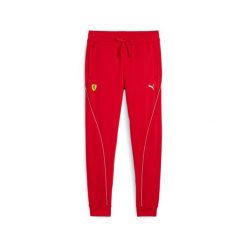 Puma Spodnie Ferrari Race 62379802. Czerwone spodnie dresowe męskie Puma, bez wzorów, z dresówki. Za 268.99 zł.