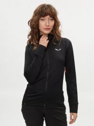 Salewa Bluza techniczna Puez 28522 Czarny Slim Fit. Czarne bluzy bez kaptura damskie Salewa, z syntetyku. Za 467.99 zł.