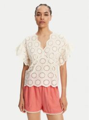 TWINSET Bluzka 251TT2364 Écru Loose Fit. Bluzki damskie Twinset, bez wzorów, z bawełny, bez ramiączek. Za 549.99 zł.