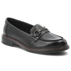 Mokasyny damskie Vinceza, skóra naturalna wsuwany fason klasyczne loafersy metalowa ozdoba niski stabilny obcas solidna podeszwa, czarne, 39983. Czarne mokasyny damskie VINCEZA, ze skóry. Za 159.00 zł.