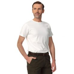 T-shirt myśliwski Tagart Fnt White wysokiej jakości bawełna. Białe t-shirty męskie tagart, m, bez wzorów, z bawełny, bez kołnierzyka. Za 85.00 zł.
