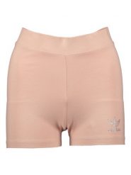 Adidas Szorty w kolorze beżowym rozmiar: 34. Brązowe szorty damskie Adidas, bez wzorów. Za 43.99 zł.
