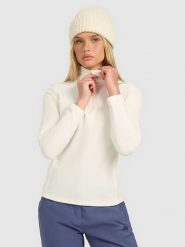 4F Bluza polarowa w kolorze kremowym rozmiar: M. Brązowe bluzy bez kaptura damskie 4f, m, z polaru. Za 61.46 zł.