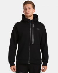 Bawełniana bluza z kapturem do aktywnego stylu Kilpi OKAMPOS-M. Czarne bluzy z kapturem męskie Kilpi, m, z bawełny. Za 396.23 zł.