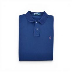 Second life - Polo Ralph Lauren koszulka męska z krótkim rękawem - Jak nowy. Niebieskie koszulki polo męskie Ralph Lauren, l, bez wzorów, z jeansu, bez ramiączek. Za 127.76 zł.