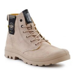 Buty Palladium Pampa Surplus 74389-257-M beżowy. Brązowe buty sportowe na co dzień męskie z gumy, bez zapięcia. Za 544.84 zł.