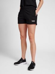 Szorty damskie Hummel LGC Senna. Czarne szorty damskie HUMMEL, bez wzorów, z bawełny, klasyczne, z standardowym stanem. Za 154.00 zł.