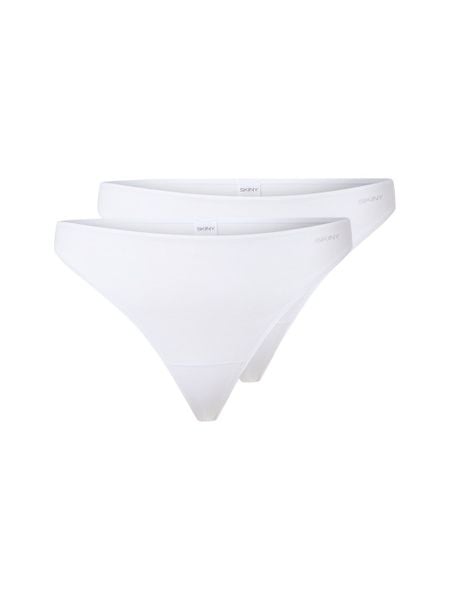 SKINY Stringi w zestawie po 2 sztuki Kobiety Bawełna biały, 38. Białe stringi damskie Skiny, bez wzorów, z bawełny. Za 99.95 zł.