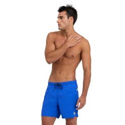 Szorty męskie spodenki kąpielowe sportowe na basen plażę Arena Pro File. Niebieskie kąpielówki męskie Arena, m, z materiału, na fitness i siłownię. Za 121.98 zł.