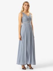 APART Sukienka w kolorze szarym rozmiar: 38. Szare sukienki damskie Apart, bez wzorów, z koronki, bez kołnierzyka, bez ramiączek, maxi. Za 217.99 zł.