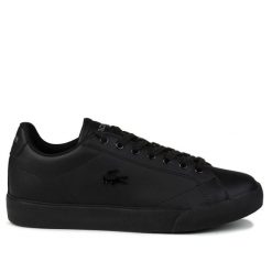 Buty męskie sportowe do chodzenia Lacoste LEROND SET. Czarne buty sportowe na co dzień męskie Lacoste, z materiału, bez zapięcia, tenisowe. Za 378.00 zł.