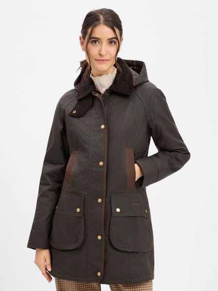 Barbour Kurtka z woskowanej tkaniny Kobiety Bawełna zielony, 44. Zielone kurtki damskie Barbour, bez wzorów, z bawełny, bez kaptura. Za 1,999.95 zł.