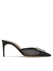 MALONE SOULIERS Klapki Mona 70-19 Czarny. Czarne klapki damskie MALONE SOULIERS, bez wzorów, z materiału, bez obcasa. Za 2,389.00 zł.