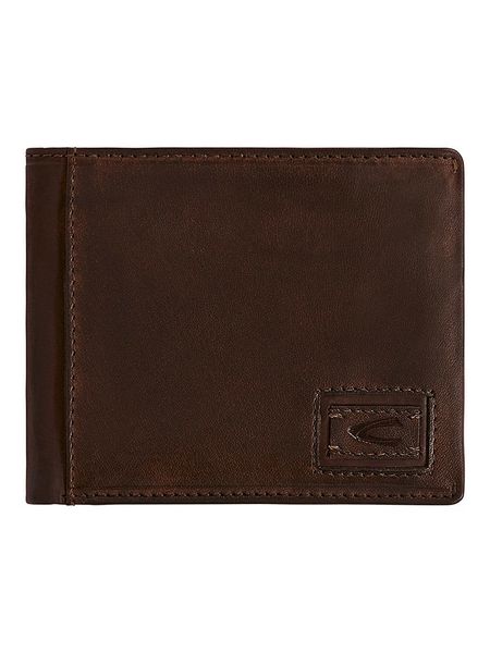 Camel Active Skórzany portfel "Dust" w kolorze ciemnobrązowym - 12 x 10 x 1,5 cm rozmiar: onesize. Brązowe portfele męskie Camel Active, bez wzorów, z materiału. Za 86.99 zł.