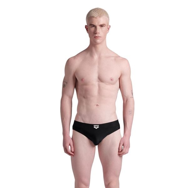 Kąpielówki męskie slipy Arena Bicolore Elastic Brief. Czarne kąpielówki męskie Arena, m, bez wzorów, do pływania. Za 31.98 zł.