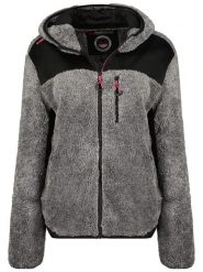 Maison Montaigne Kurtka polarowa "Telomai" w kolorze szaro-czarnym rozmiar: M. Szare kurtki damskie Maison Montaigne, m, bez wzorów, z polaru, bez kaptura. Za 104.89 zł.