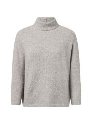 Someday Damski sweter z dzianiny z wełną - detal Tiola Kobiety Sztuczne włókno szary marmurkowy, M. Szare golfy damskie Someday, m, bez wzorów, z dzianiny, bez ramiączek. Za 499.95 zł.