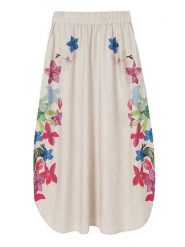 TATUUM Spódnica "Katia" w kolorze beżowym ze wzorem rozmiar: 40. Brązowe spódniczki damskie Tatuum, bez wzorów, midi. Za 168.46 zł.