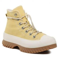 Buty do chodzenia damskie Converse A03500C. Brązowe buty sportowe na co dzień damskie Converse, bez wzorów, z materiału, trekkingowe. Za 426.25 zł.