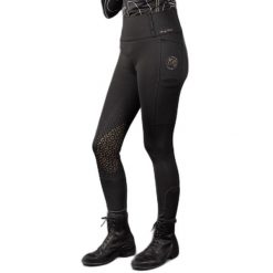 Damskie legginsy jeździeckie z pełną przyczepnością Harry's Horse Denici Cavalli. Czarne legginsy damskie HARRYS HORSE, s, bez wzorów, z elastanu. Za 265.50 zł.