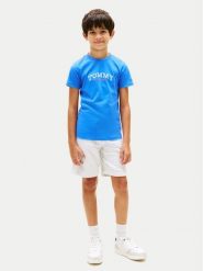 Tommy Hilfiger T-Shirt KB0KB10290 Niebieski Regular Fit. Niebieskie t-shirty chłopięce Tommy Hilfiger, bez wzorów, z bawełny, bez ramiączek. Za 309.99 zł.