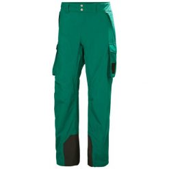 Spodnie narciarskie Helly Hansen Ullr D. Zielone spodnie materiałowe męskie Helly Hansen, bez wzorów, z materiału. Za 844.50 zł.
