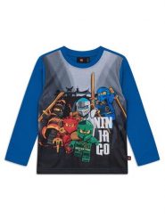 LEGO Bluzka 11010948 Niebieski Regular Fit. Niebieskie t-shirty chłopięce LEGO, bez wzorów, z syntetyku, bez ramiączek. Za 99.99 zł.