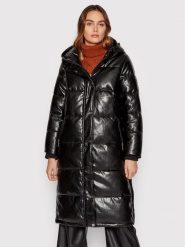 DKNY Kurtka z imitacji skóry DL1MPH53 Czarny Regular Fit. Czarne kurtki damskie DKNY, l, bez wzorów, ze skóry, bez kaptura. Za 2,149.00 zł.
