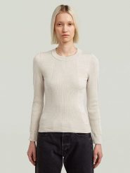 G-Star Sweter w kolorze kremowym rozmiar: L. Brązowe swetry klasyczne damskie G-Star, l, bez kołnierzyka. Za 187.96 zł.
