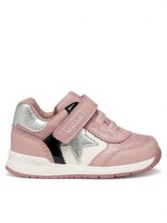 Geox Sneakersy B Rishon B560LA 054FU C8179 Różowy. Czerwone buty sportowe dziewczęce Geox, bez wzorów, ze skóry, bez zapięcia. Za 149.99 zł.