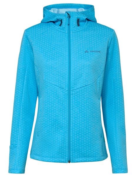 Damska bluza z kapturem Jack Wolfskin Skomer Hiking Hoody. Niebieskie bluzy z kapturem damskie Vaude, na zimę, z materiału. Za 507.80 zł.