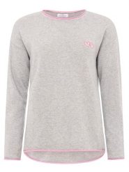 Zwillingsherz Sweter "Double heart" w kolorze szarym rozmiar: XL. Szare swetry klasyczne damskie Zwillingsherz, xl, z kaszmiru, bez kołnierzyka. Za 202.45 zł.