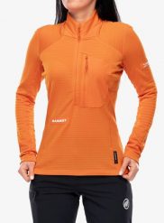 Bluza damska bez kaptura Mammut Eiger Nordwand Advanced FL Half Zip Pull. Brązowe bluzy z kapturem damskie Mammut, xs, z materiału. Za 654.49 zł.