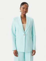 Maryley Marynarka 26EB187/43AC Turkusowy Regular Fit. Niebieskie marynarki i żakiety damskie Maryley, s, bez wzorów, z syntetyku. Za 409.99 zł.