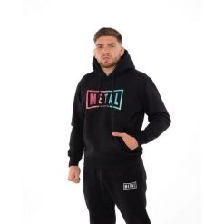 Bluza Metal Boxe Miami Vice. Czarne bluzy z kapturem męskie METAL BOXE, l, z bawełny. Za 290.00 zł.