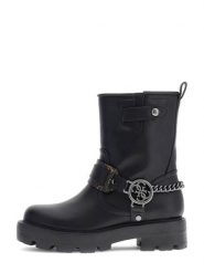 Guess Kozaki 184525 Czarny. Czarne kozaki damskie Guess, bez obcasa, na słupku. Za 674.99 zł.