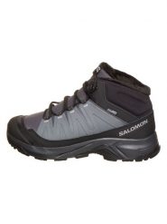 SALOMON Botki trekkingowe "X-Adventure Coldrush WP" w kolorze czarno-szarym rozmiar: 43 1/3. Czarne buty zimowe męskie Salomon, bez zapięcia. Za 449.95 zł.