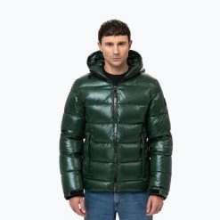 Kurtka zimowa męska Pitbull Pepperwood Ribstop Padded Hooded. Zielone kurtki męskie PITBULL, na zimę, m, bez wzorów, z poliamidu, bez kaptura. Za 359.99 zł.