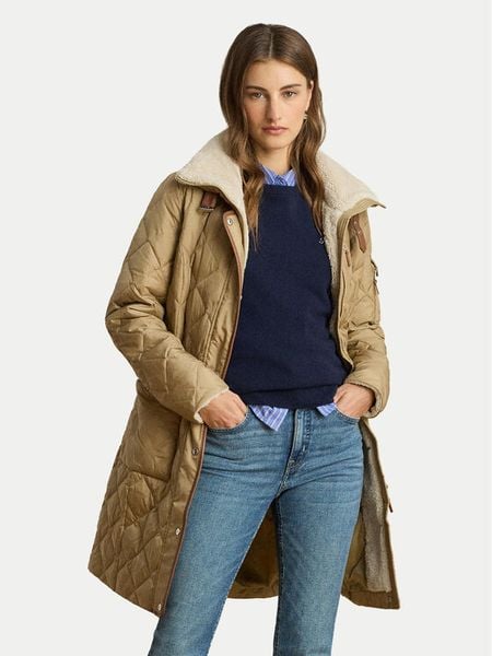 LAUREN RALPH LAUREN Kurtka puchowa 297P04107001 Beżowy Regular Fit. Brązowe kurtki damskie Lauren Ralph Lauren, s, bez wzorów, z puchu, bez kaptura. Za 1,599.00 zł.