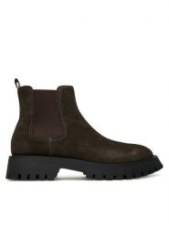 Guess Sztyblety FMTGOM SUE10 Brązowy. Brązowe sztyblety męskie Guess, ze skóry, bez zapięcia. Za 679.99 zł.
