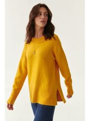 TATUUM Sweter w kolorze żółtym rozmiar: S. Żółte swetry klasyczne damskie Tatuum, s, z wełny, bez kołnierzyka. Za 159.96 zł.