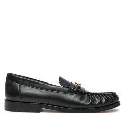 Mokasyny Tommy Hilfiger. Czarne mokasyny damskie Tommy Hilfiger. Za 349.99 zł.