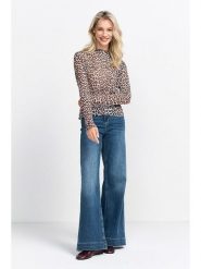 Rich & Royal Koszulka w kolorze beżowo-brązowym rozmiar: XL. Brązowe bluzki damskie Rich & Royal, xl, bez wzorów, bez kołnierzyka. Za 127.35 zł.