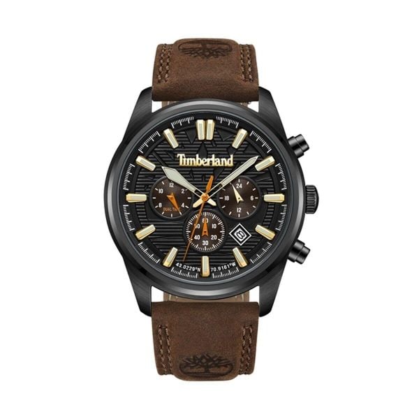 Zegarek Męski Timberland TDWGF0009603. Czarne zegarki męskie Timberland, ze stali. Za 721.55 zł.