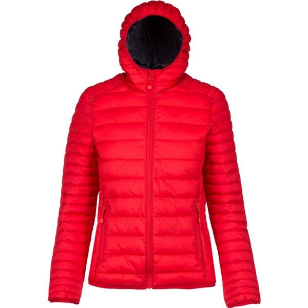 Damska kurtka puchowa Kariban Légère Capuche. Czerwone kurtki damskie KARIBAN, l, bez wzorów, z puchu, bez kaptura. Za 306.00 zł.